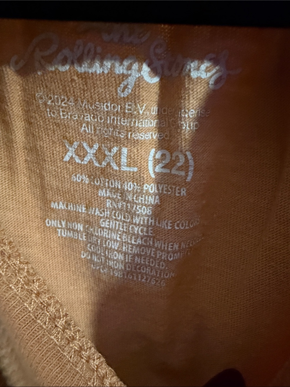the Rolling Stones Peach Short-Sleeve Graphic Tee with Tongue Logo - Picture 3 of 4